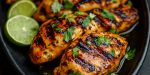 Tequila Lime Chicken with a tequila, lime, and fresh herb marinade